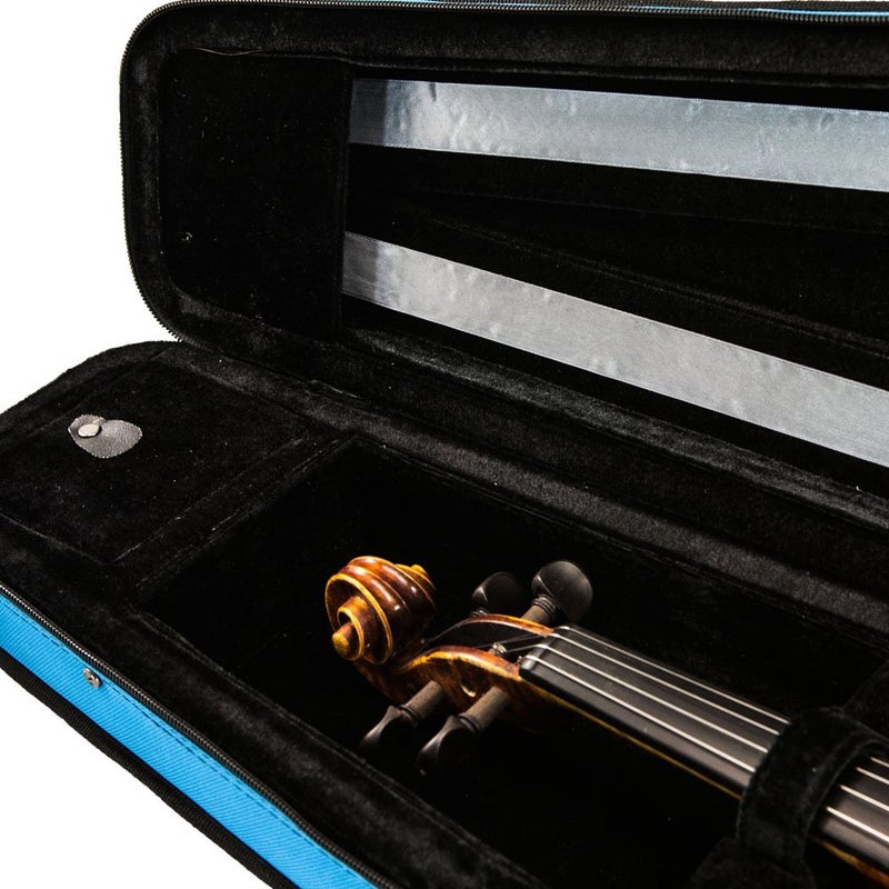 SKY Violin Triangle Case Lightweight Full Size Sky Blue Color - Image 3