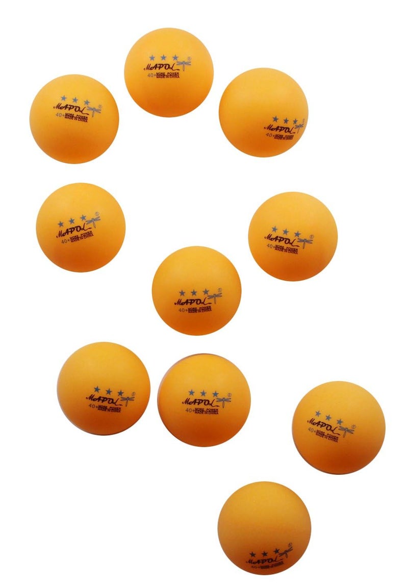 MAPOL 50- Pack Orange 3-Star Premium Ping Pong Balls Bulk,Advanced Training Table Tennis Ball - Image 5