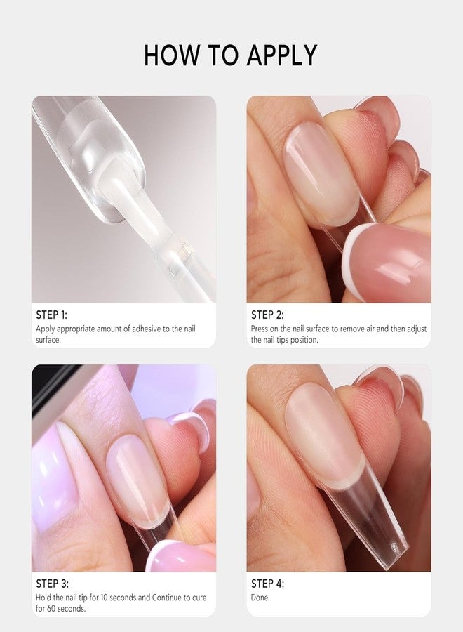Bluesky Soft Gel Nail Tips - Coffin. False Nail Tips for Nail Extensions - 500 Pieces. Strong, flexible and fits all nail sizes. - Image 5