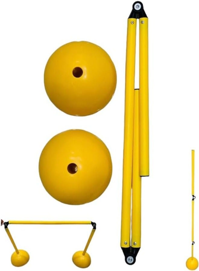 Generic 202304-65A+B Stick Hurdle With Base Agility Training Kit  - Image 1