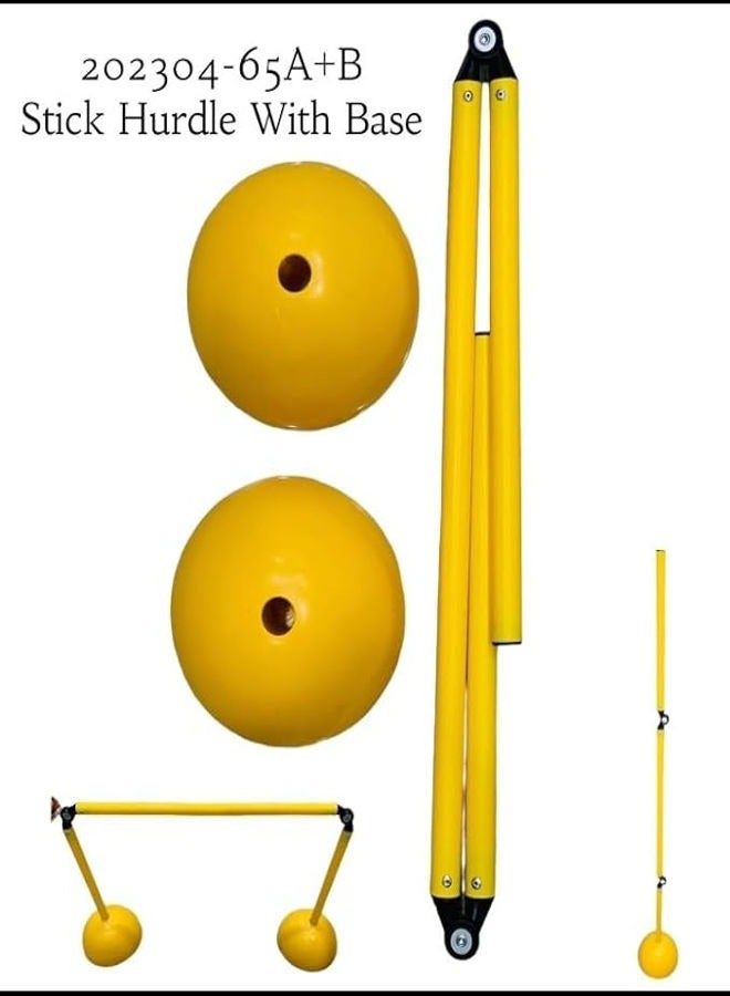 Generic 202304-65A+B Stick Hurdle With Base Agility Training Kit  - Image 2