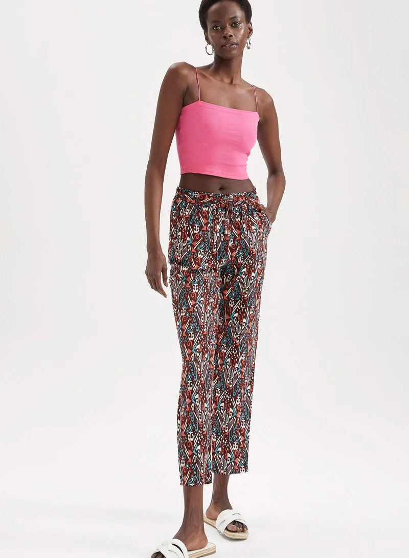DeFacto Printed High Waist Pants