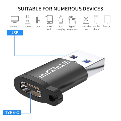 STRIFF OTG Type A to Type C Connector Compatible with All USB Devices - Image 2