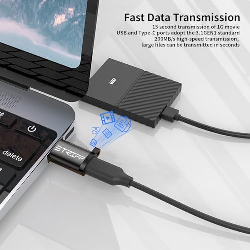 STRIFF OTG Type A to Type C Connector Compatible with All USB Devices - Image 4