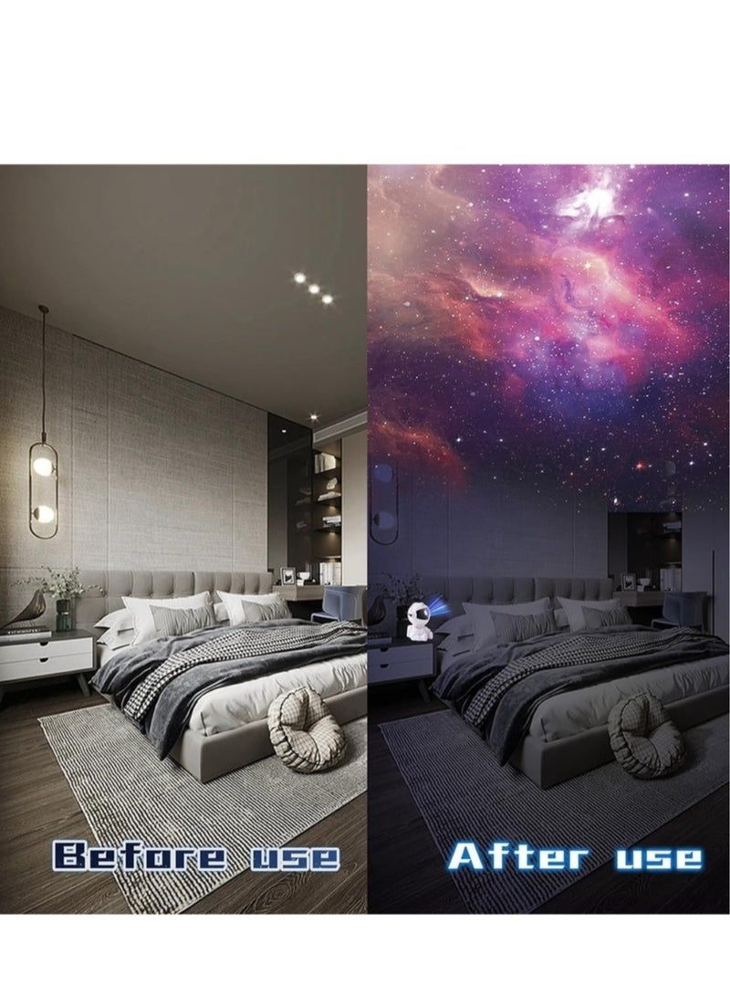 Star Projector Night Light with Timer, Remote Control and 360°Adjustable Design, Astronaut Nebula Galaxy Night Light Projector for Children Adults Baby Bedroom, Party Room and Game Room - Image 5