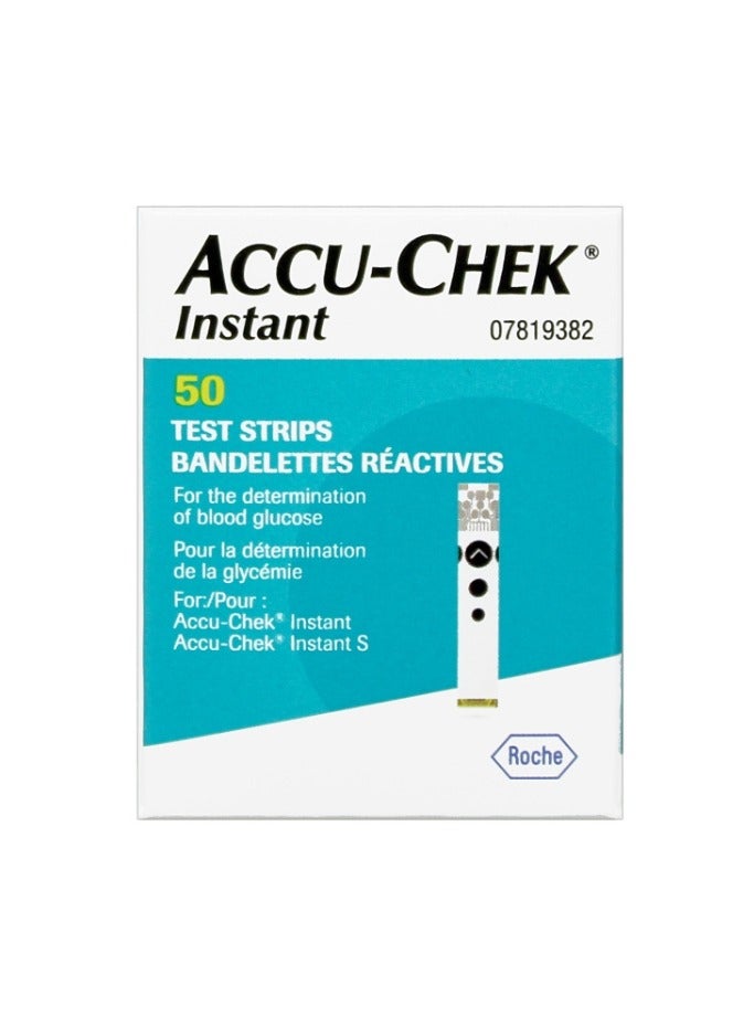شرائط أكيوتشيك الفورية للاختبار، عبوة مكونة من 50 قطعة
