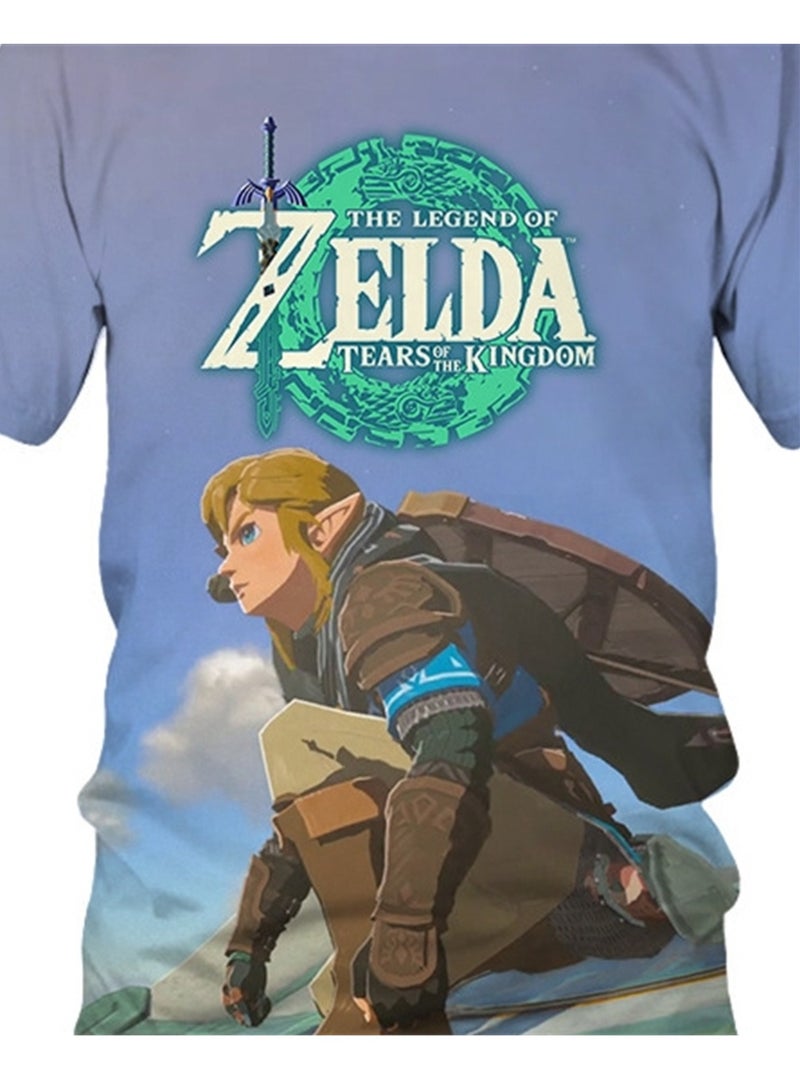 Game Zelda Breath of the Wild 3D digital printing personalized breathable children's T-shirt  - Image 2