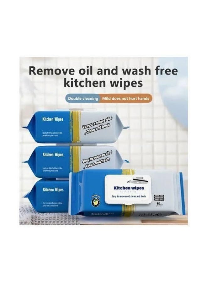6 packs of grease-cleansing wipes + 1 free pack - Image 4