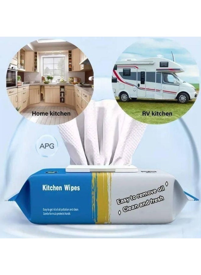 6 packs of grease-cleansing wipes + 1 free pack - Image 3