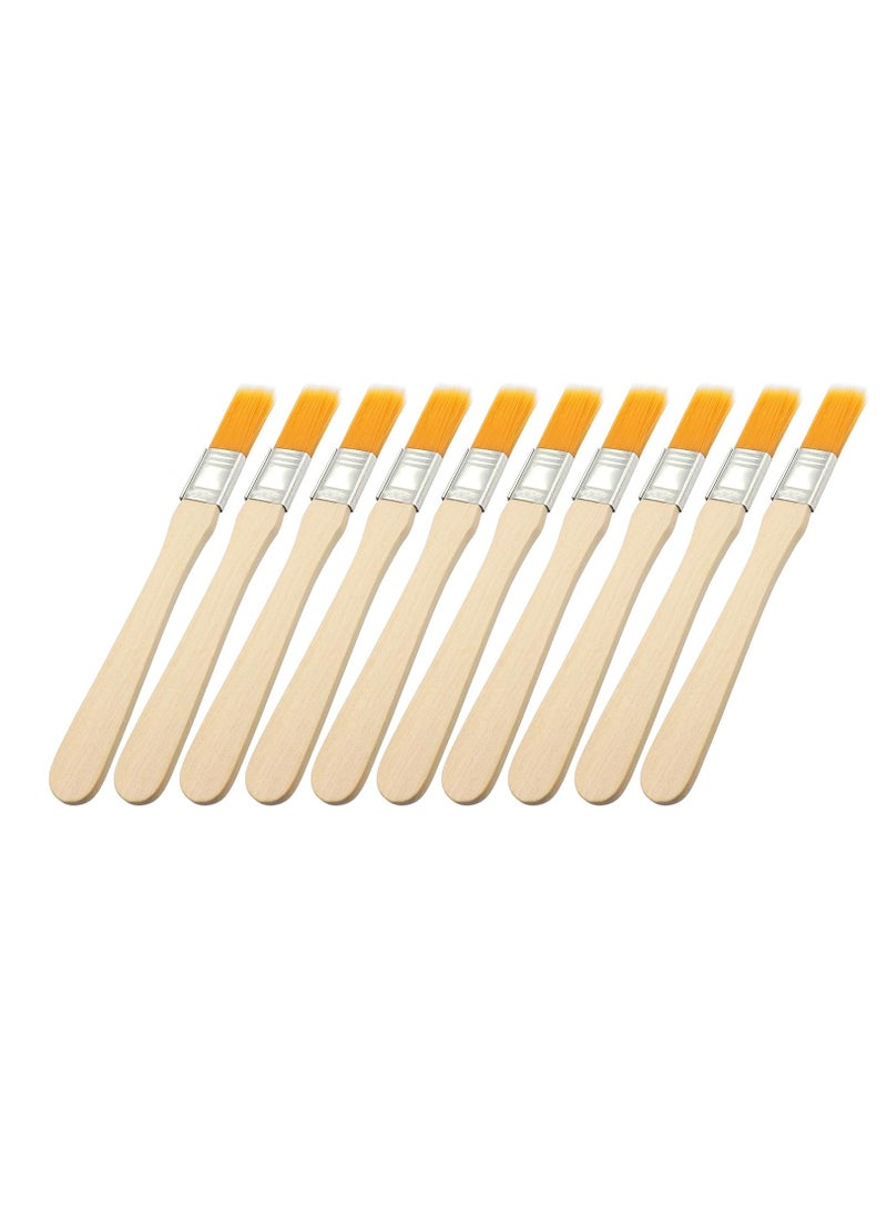Bukela 10pcs Household Cleaning Dusting Brush,135mm(5.31'') Paint Brush Small Size Keyboard Brush Computer Notebook Dusting Brush, Yellow Natural Bristles, Wooden Handle  - Image 4