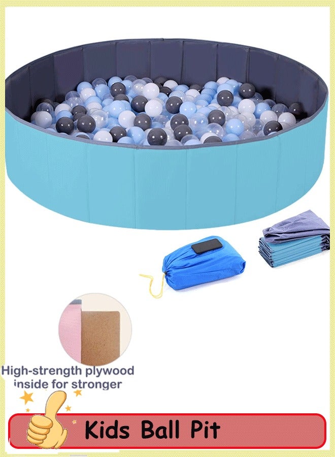 Baby Ball Pool Ball Pit for Toddlers Folding Portable Ball Pool Double Oxford Cloth Ball Pit Round Kids Ball Pit Indoor and Outdoor Game Kids Play Ball Pool Ideal Gift for Girls and Boys (NO Balls) - Image 1