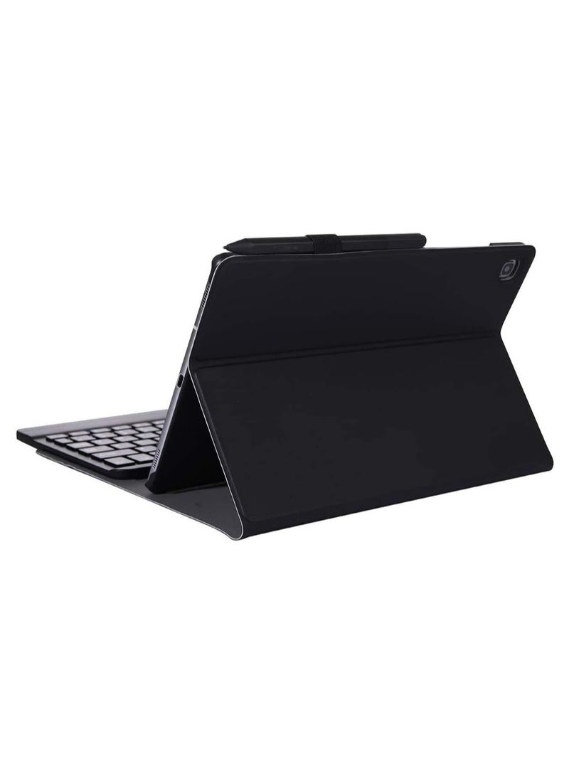 ELTRAZONE Keyboard Case for Galaxy Tab S6 Lite 2020, Detachable Wireless Keyboard PU Leather Keyboard Stand Case Cover - Image 5