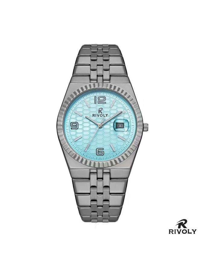 ريفولي ساعة يد للرجال من الستانلس ستيل