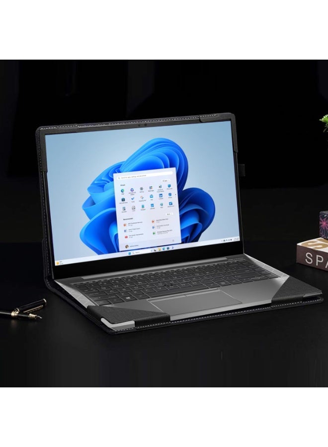 Laptop Case Compatible with HP ZBook Firefly 14 G7 / ZBook Firefly 14 G8 14 inch 【Not Other Models】 All Inclusive Drop Case PU Leather Inside Pocket Cover - Image 5