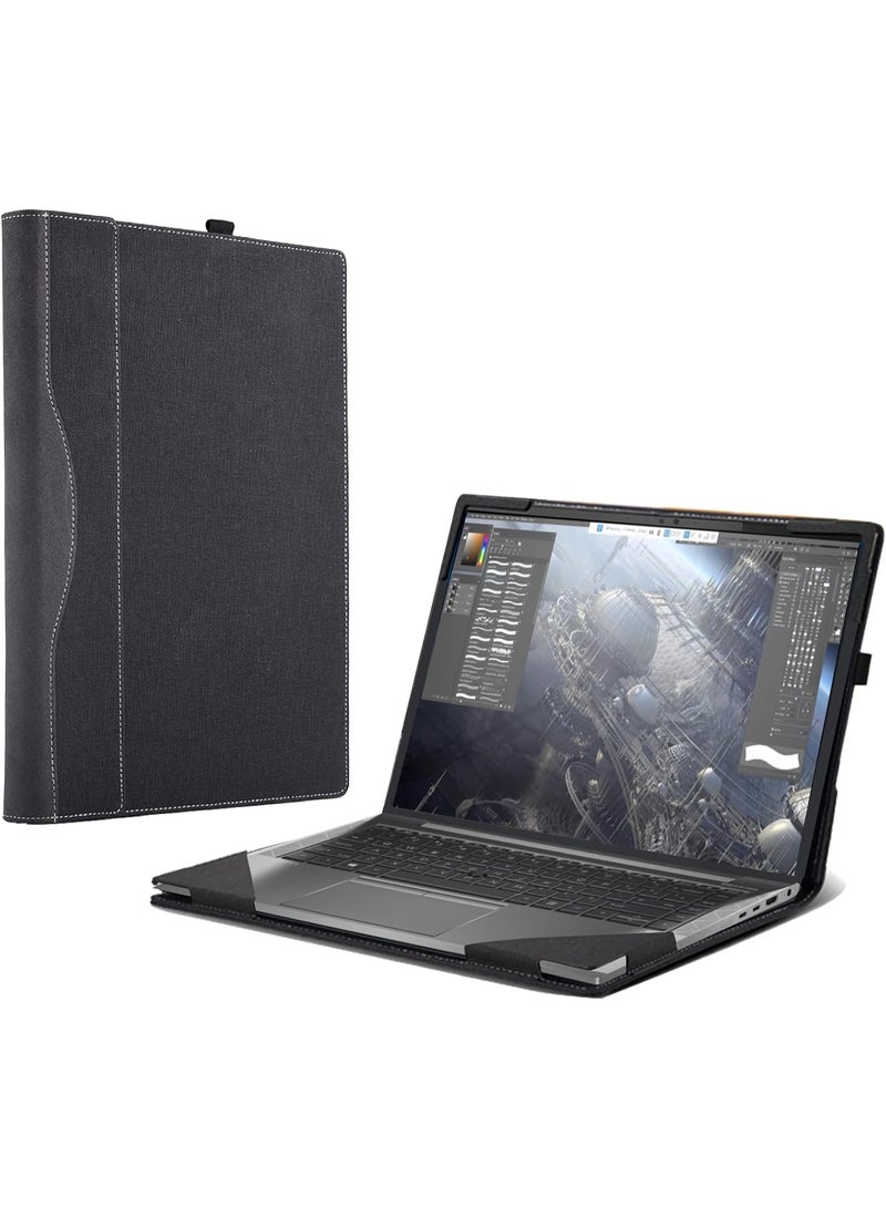 Laptop Case Compatible with HP ZBook Firefly 14 G7 / ZBook Firefly 14 G8 14 inch 【Not Other Models】 All Inclusive Drop Case PU Leather Inside Pocket Cover - Image 1