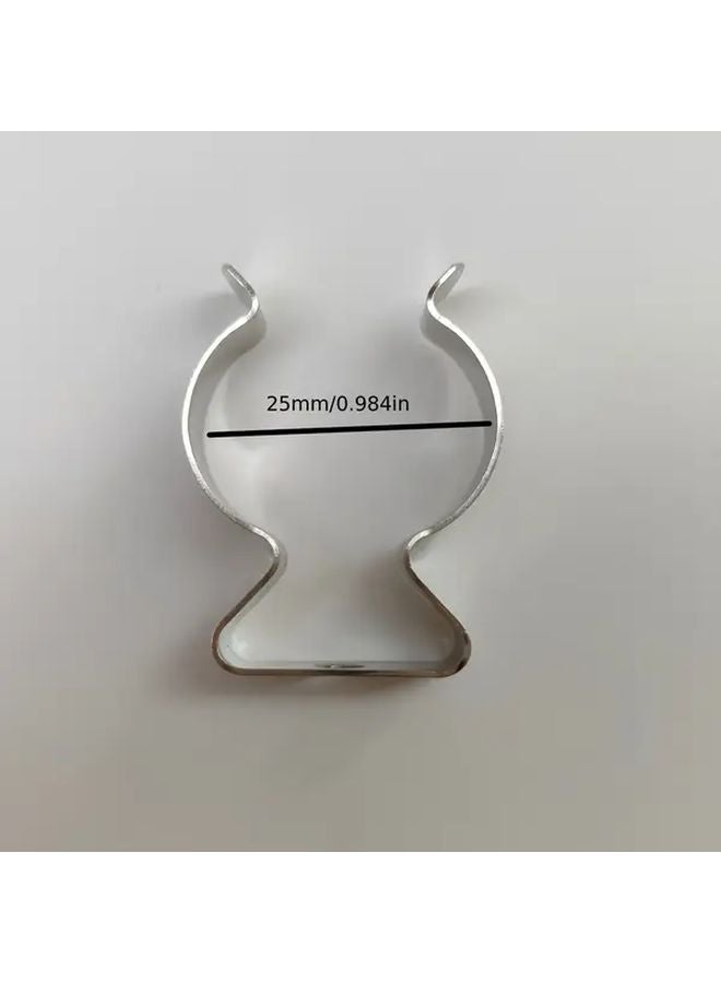 5 Pack 25mm Spring Steel Tool Storage Clips Durable Metal Organizer With Multiple Hooks - Image 4