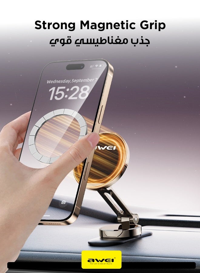 أوي حامل سيارة مغناطيسي قابل للطي X77 - حامل هاتف مغناطيسي قابل للطي للسيارة، مدمج، موثوق وسهل الاستخدام، متوافق مع آيفون وأندرويد - Image 3