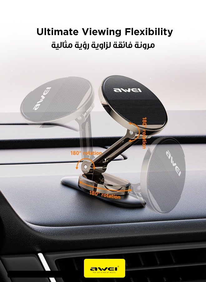 أوي حامل سيارة مغناطيسي قابل للطي X77 - حامل هاتف مغناطيسي قابل للطي للسيارة، مدمج، موثوق وسهل الاستخدام، متوافق مع آيفون وأندرويد - Image 2