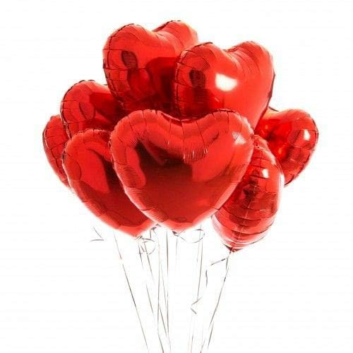 The Banner Company The Banner Company | Ultimate Valentine's Day Combo | 10 Red Heart Foil Balloons | 40 LOVE Letter Balloon | 9 Red Confetti Balloons | For Anniversaries & Special Occasions - Image 3