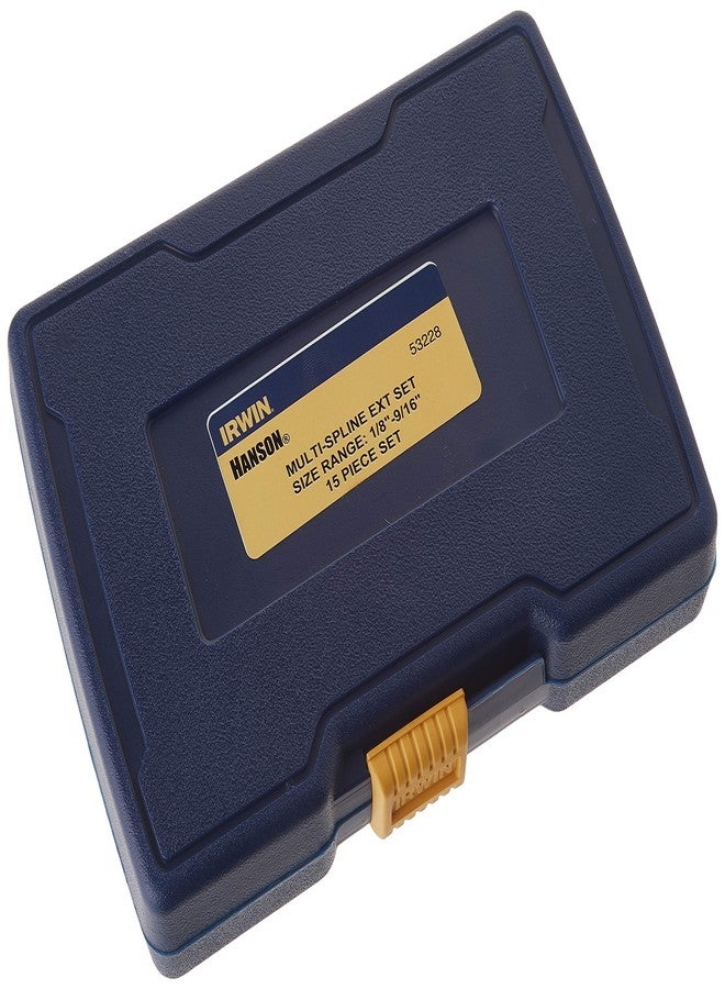IRWIN 53228 15 piece Multi Spline Extractor Set, Model:HAN53228 - Image 2