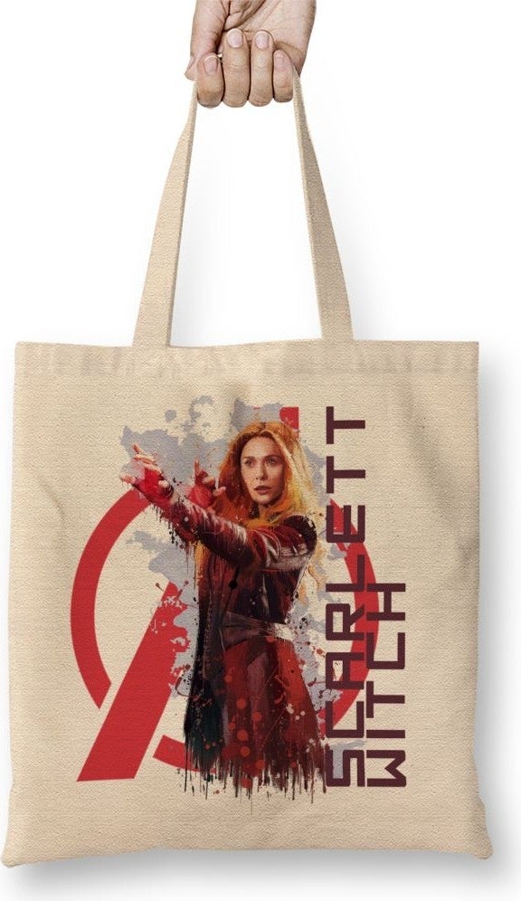 Baskı Dükkanı Print Shop Avangers Scarlett Witch Tote Bag Long Handle 