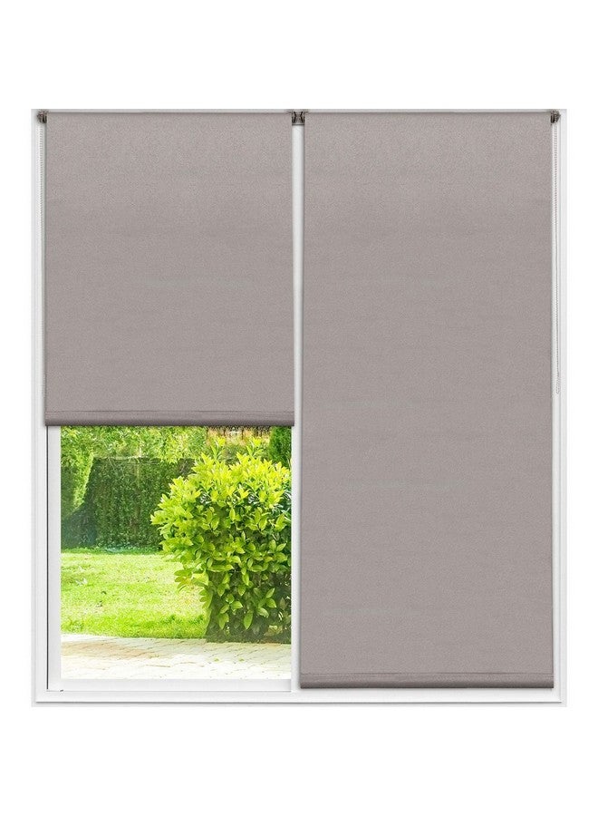 High Quality Textured Blackout Roller Blinds Taupe 200 x 200 cm 352820022063