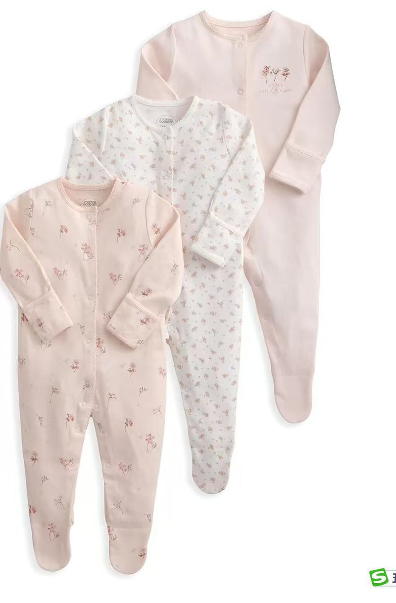 WOWTHIN Foreign Trade Children's Clothing, Spring and Autumn Style Baby Jumpsuit, Long-Sleeved Footed Romper, Pajamas, Newborn Baby Gift Box, Exclusively for Cross-Border Sales - Image 1