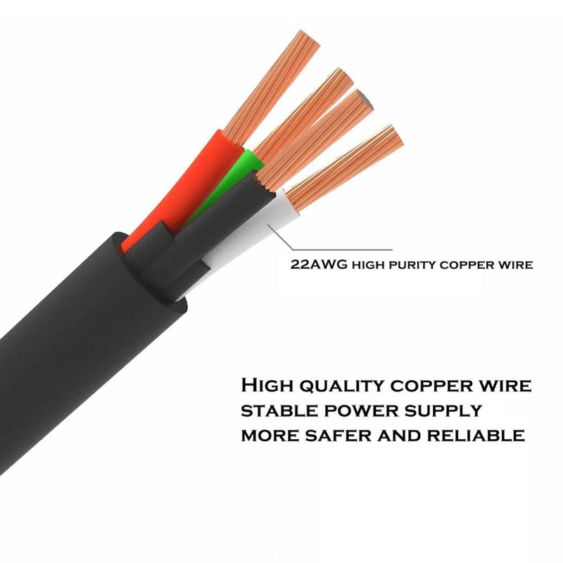 Extension Cable 2 Pack 4 Pin with Magnetic Ring Filter for AMS Lite System Compatible with Lab A1 Mini 3D Printer - Image 5