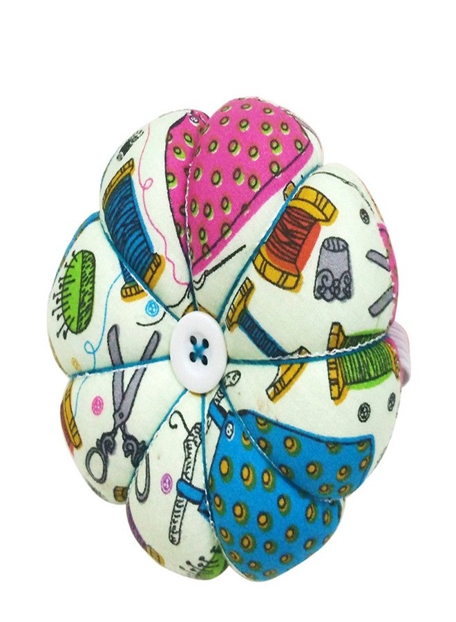 D&D Pin Cushion Wrist Pumpkin Pin Cushions Wearable Sewing Needle Pincushions for Needlework - Sewing Pattern Green - Image 1