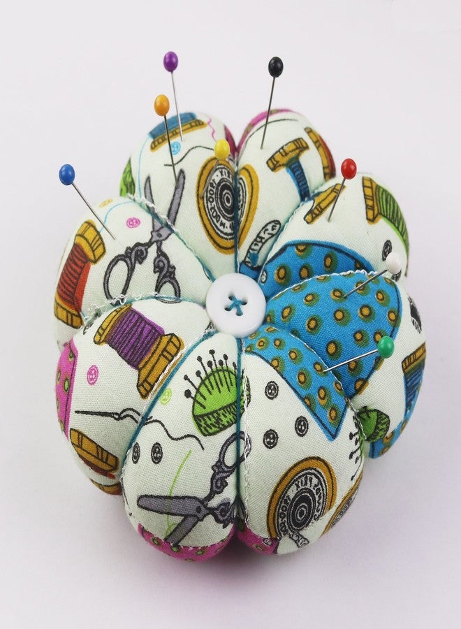 D&D Pin Cushion Wrist Pumpkin Pin Cushions Wearable Sewing Needle Pincushions for Needlework - Sewing Pattern Green - Image 4