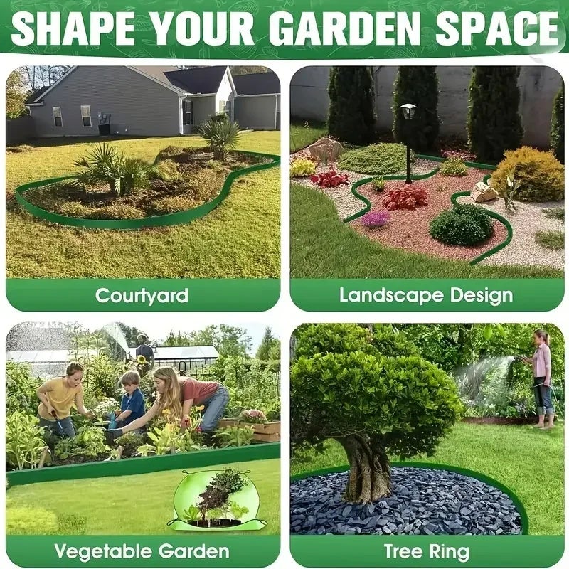 شريط حافة عشب حجر على شكل L بطول 10 متر لحديقة تنسيق حدود - Image 4