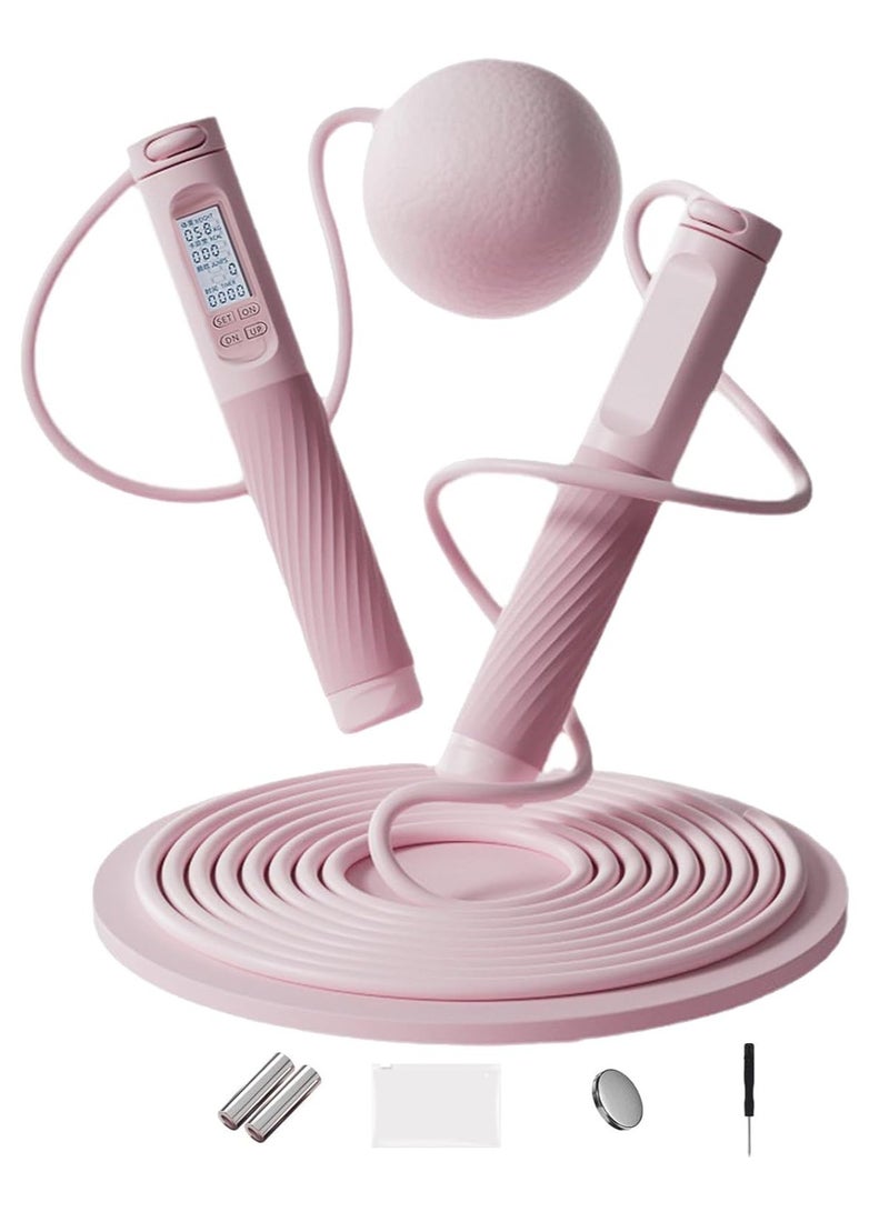 Rightsure Wireless Jump Rope with Counter - 2 in 1 Ropeless Jump Rope with Large Ropeless Jump Rope for Women with LCD Display and No Tangle, Perfect for Cardio, CrossFit, and HIIT - Image 1
