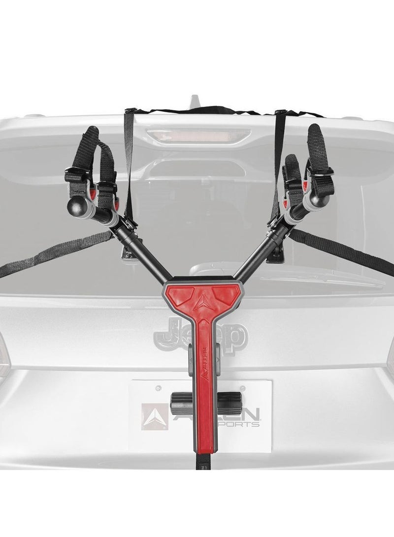 Allen Racks Allen Sports Ultra Compact 2‑Bike Folding Trunk Rack – Rugged Steel Frame, Dual Tie‑Down Cradles, Carry Bag & Padded Spine for Car, SUV & Hatchback – Portable & Easy to Install  - Image 3
