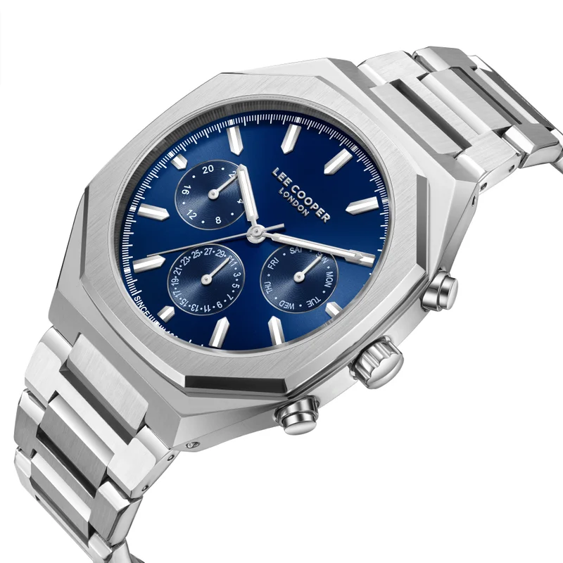Lee Cooper Men's Metal Multi Function Watch LC08045.390 - 43 mm