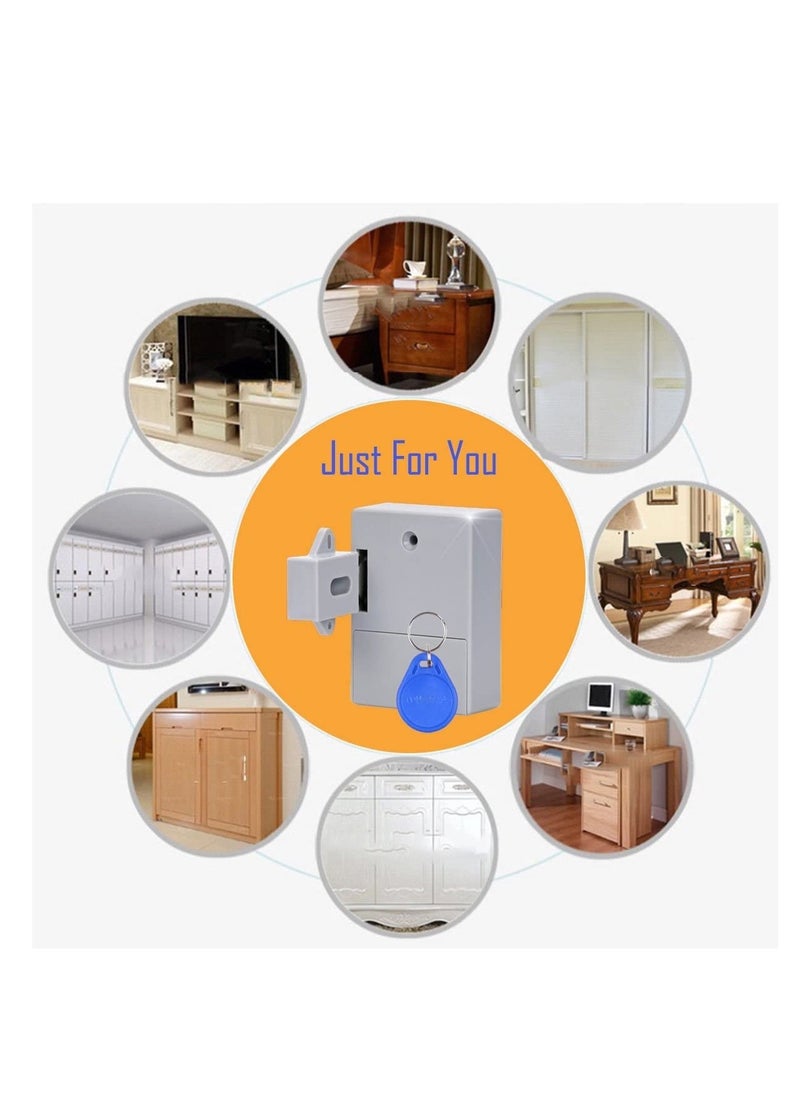 Excefore - Cabinet Lock, DIY Smart Sensor Hidden Safety Digital Cabinet Lock,Electronic Drawer Locks - Image 1