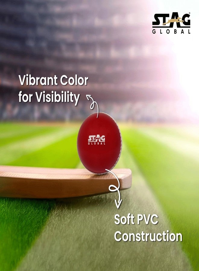 STAG GLOBAL Cricket, Tennis Balls Pack of 6 | High Visibility PVC Balls for Practice & Coaching | Durable, Soft, Lightweight for All Surfaces(Cricket, Tennis Balls P-6) - Image 4