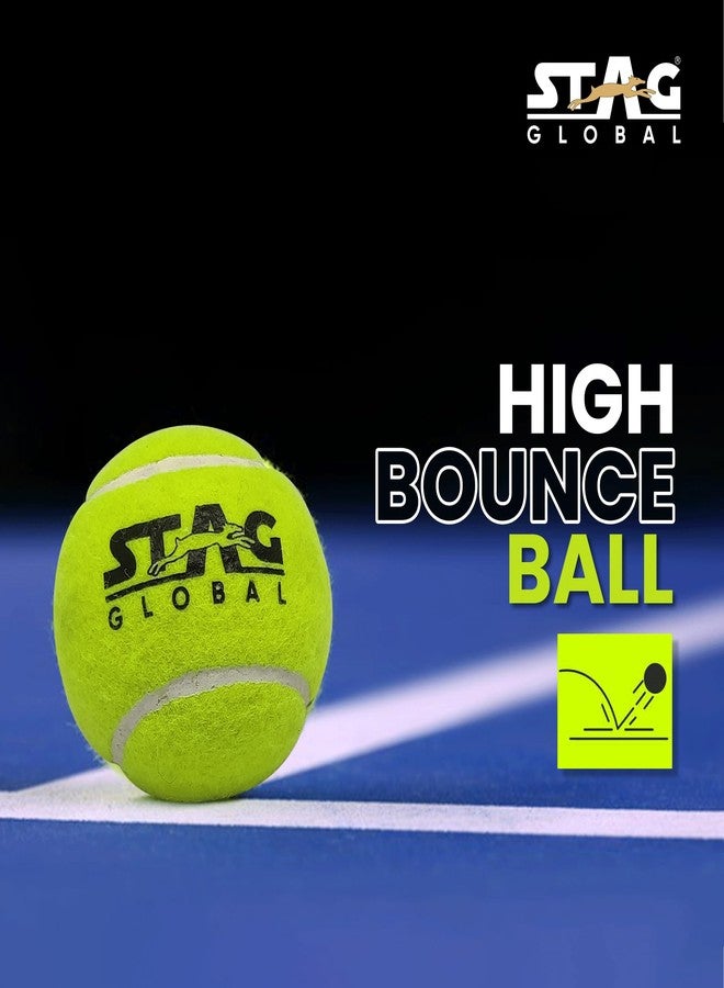 STAG GLOBAL Cricket, Tennis Balls Pack of 6 | High Visibility PVC Balls for Practice & Coaching | Durable, Soft, Lightweight for All Surfaces(Cricket, Tennis Balls P-6) - Image 3