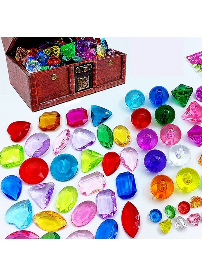 Toy/jewelry Toy - Miniature Potted Plant Pot Suitable For Dollhouses Decorative Accessories-Color:Treasure Chest +30 Crystal Animals +30 Drills + Gifts - Image 5