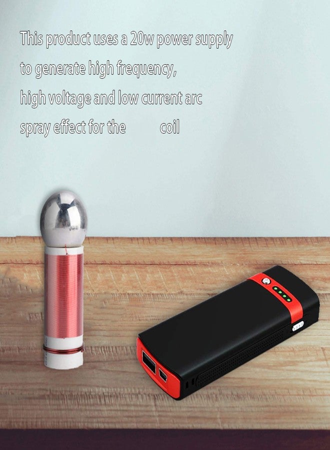 Kadimendium Tesla Coil, Portable Mini Coil Self‑Excitation Coil 5V 1W with Fluorescent Lights for DIY or Physical Experiment - Image 4