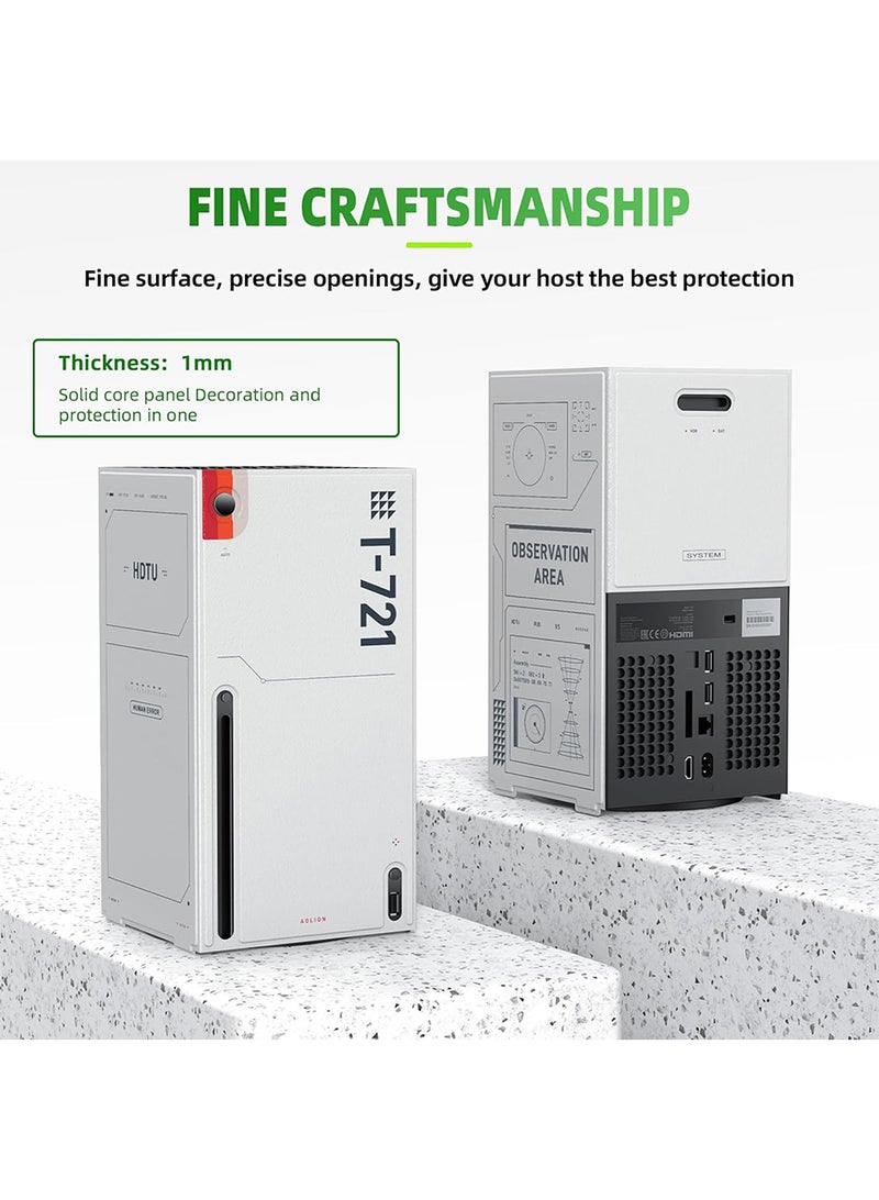 Beauenty Magnetic Smart Wraps for Xbox Series X Console, Full Protection Protective Cover Case for Xbox Series X Accessories with Premium PU Leather and Soft Inner Lining - Image 5