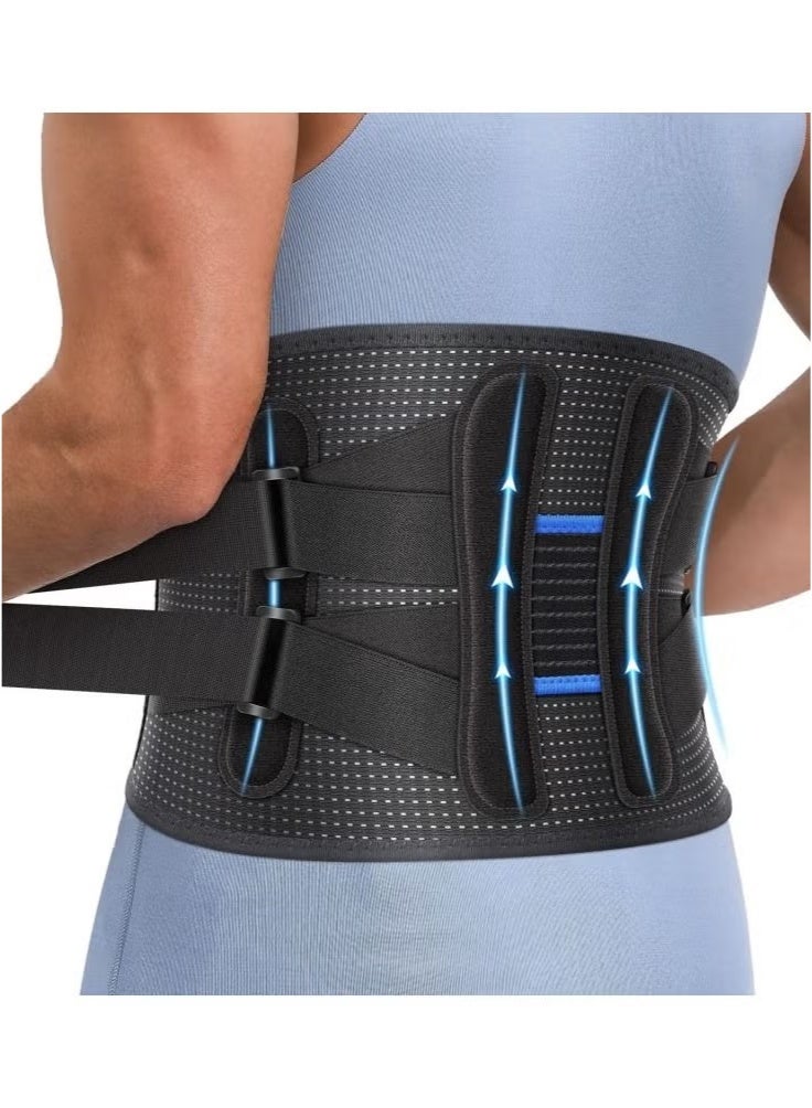 دعامة الظهر لتخفيف آلام أسفل الظهر للجنسين، حزام قطني لدعم الانزلاق الغضروفي العجزي، مثالي للرفع والرياضات العملية - Image 1