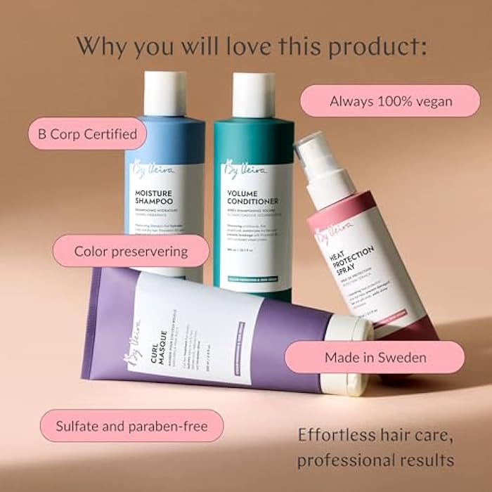 Curl Shampoo 10.1 Fl Oz, Gently Cleanses & Defines Curly Wavy Hair, Reduces frizz & Increases shine, Colour preserving, 100% vegan & Sulphate/Silicone free - Image 5