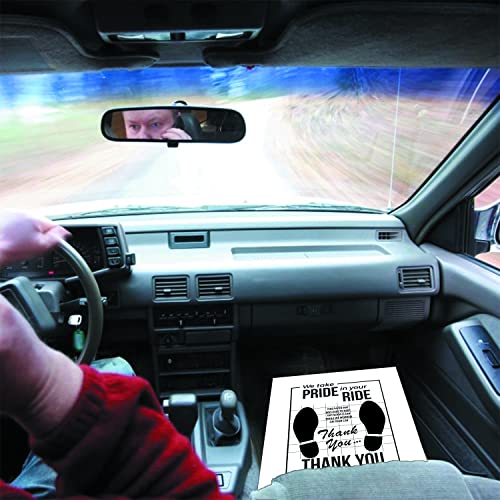 Tuklye White Car Paper Floor Mats : 200 Pcs Disposable Floor Cars Auto Vehicles Automotive Mat Covers Protector Detailing Detail Wash Temporary 16x20inch - Image 4