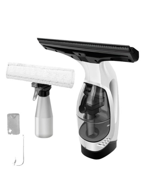 Cordless Window Vac, 35 Min Runtime, Streak-Free Cleaning, Lightweight, with Spray Bottle Kit 0.2 L 1100 W
