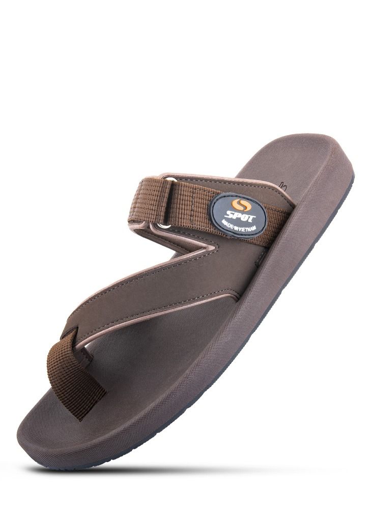 spot نعال سبوت للرجال خفيفة الوزن مريحة نعال رجال SS-7605 بني - Image 1