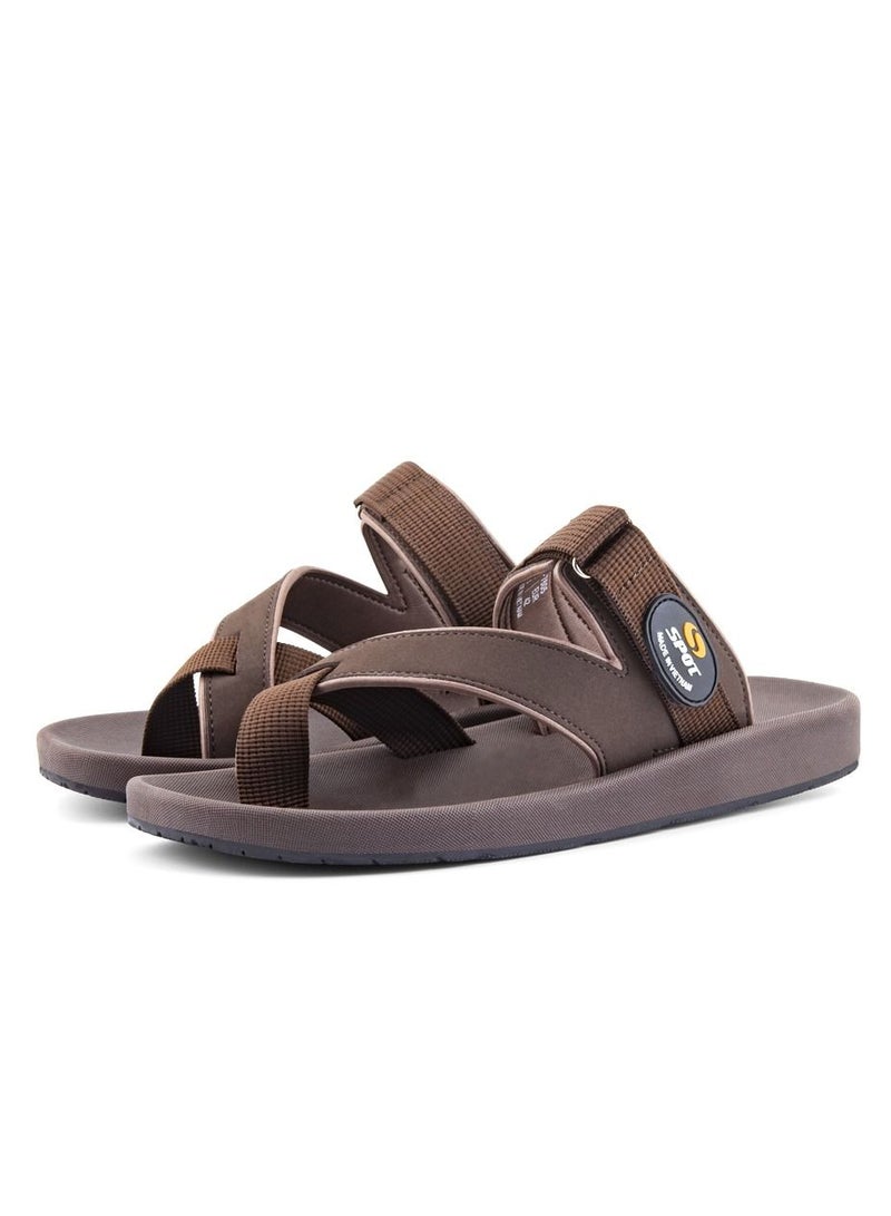 spot نعال سبوت للرجال خفيفة الوزن مريحة نعال رجال SS-7605 بني - Image 3