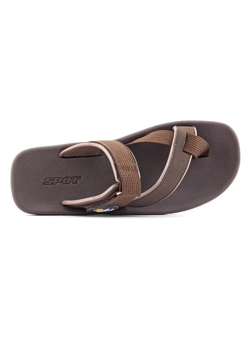spot نعال سبوت للرجال خفيفة الوزن مريحة نعال رجال SS-7605 بني - Image 5
