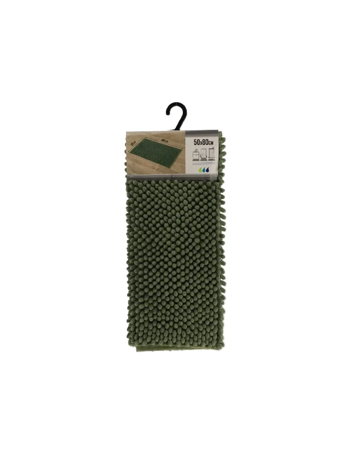 Tendance Anti-Slip Microfiber Bathroom Mat with Balls Khaki Green 50 x 80 cm 7744143