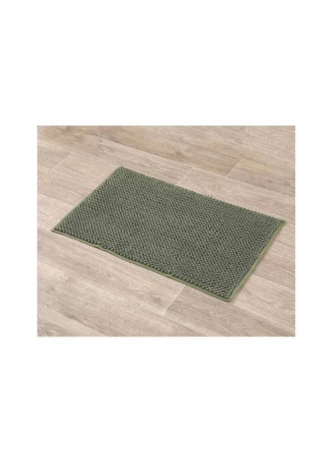 Tendance Anti-Slip Microfiber Bathroom Mat with Balls Khaki Green 50 x 80 cm 7744143