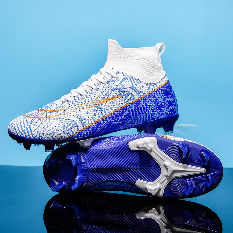 Kids AG Football Shoes with Rubber Studs – Durable Synthetic Leather Soccer Cleats for Natural & Artificial Grass - Image 2